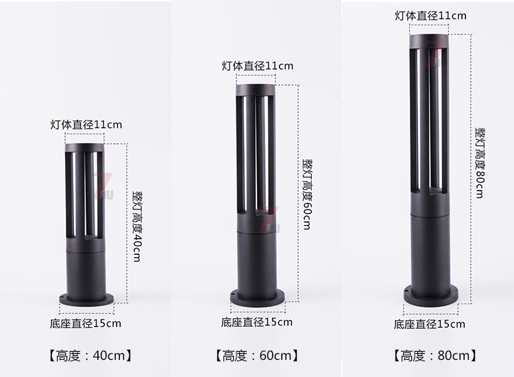 (QDCPD-017)�F���A��LED��ƺ������40cm��60cm��80cm��ͬ�߶�Ҏ��ߴ�ʾ��D